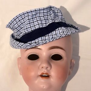 Toby Fairy Plaid Porkpie Hat in Blue